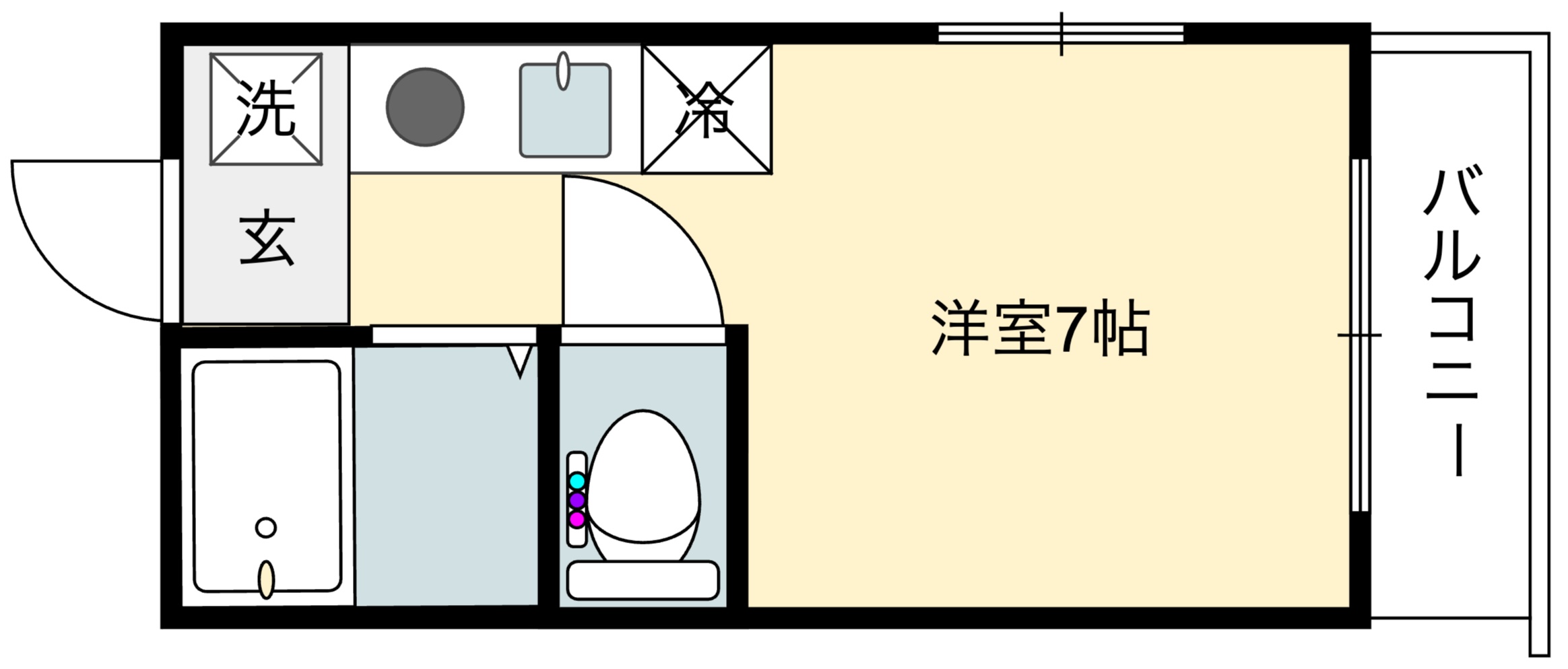 【専任】でゅお五色山・107号室